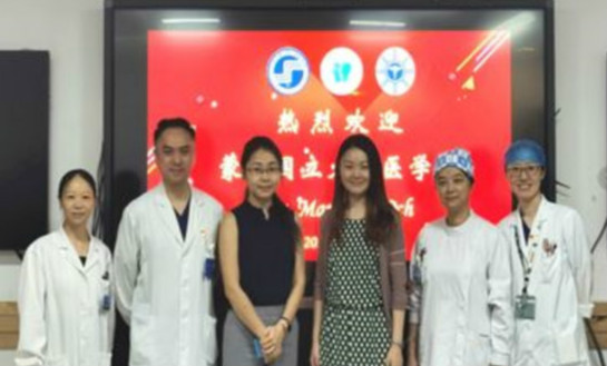 蒙古国国立大学医学院医师兼外事代表访问上海九院